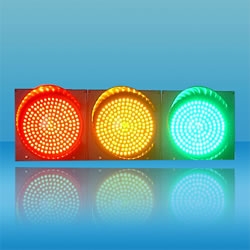 200mm三單元滿屏組合LED交通信號(hào)燈
